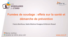 Regardez en replay le webinaire sur les fumées de soudage de l'INRS